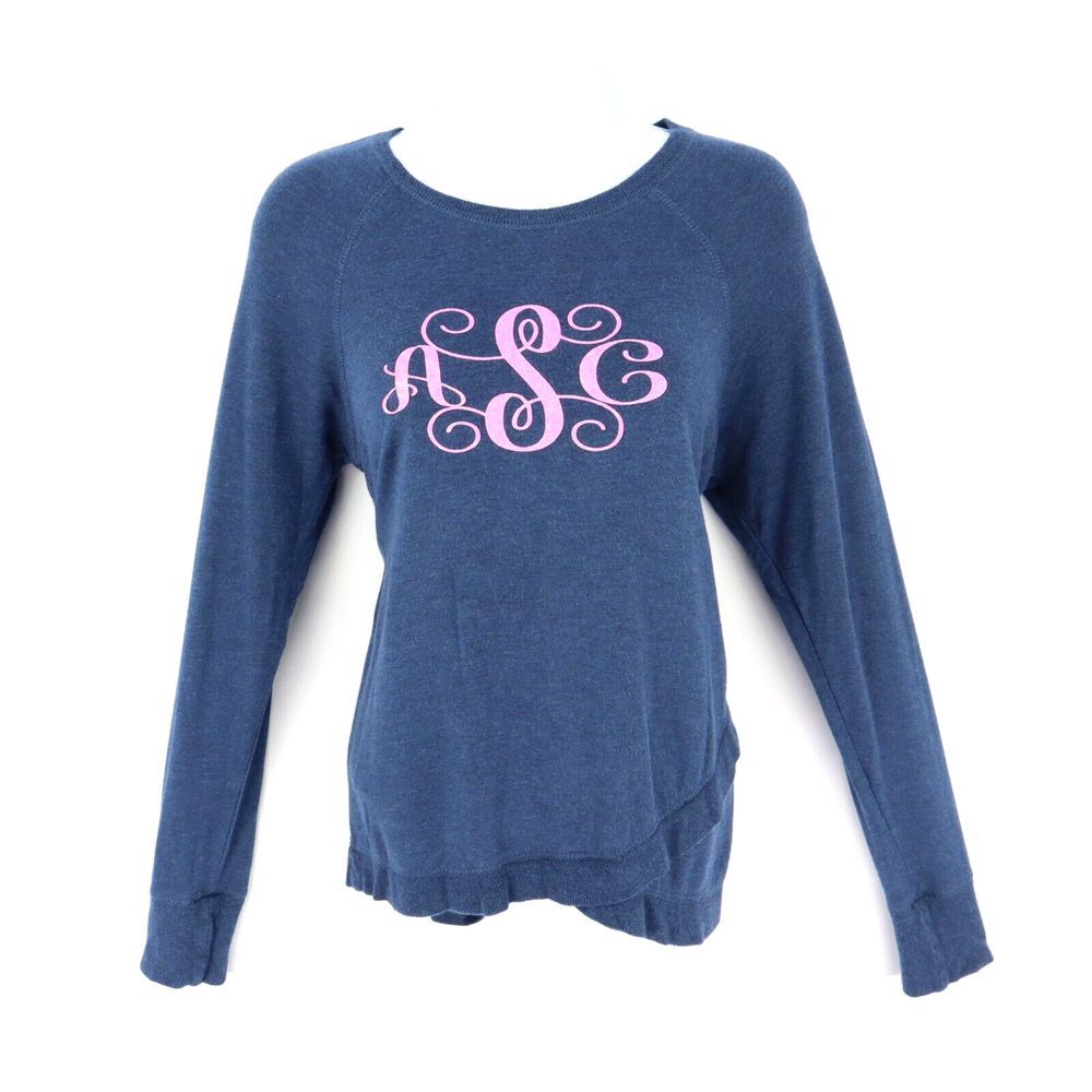 Active Life Activewear Shirt Long Sleeve Round Neck Womens Size S‎ Blue SOFT